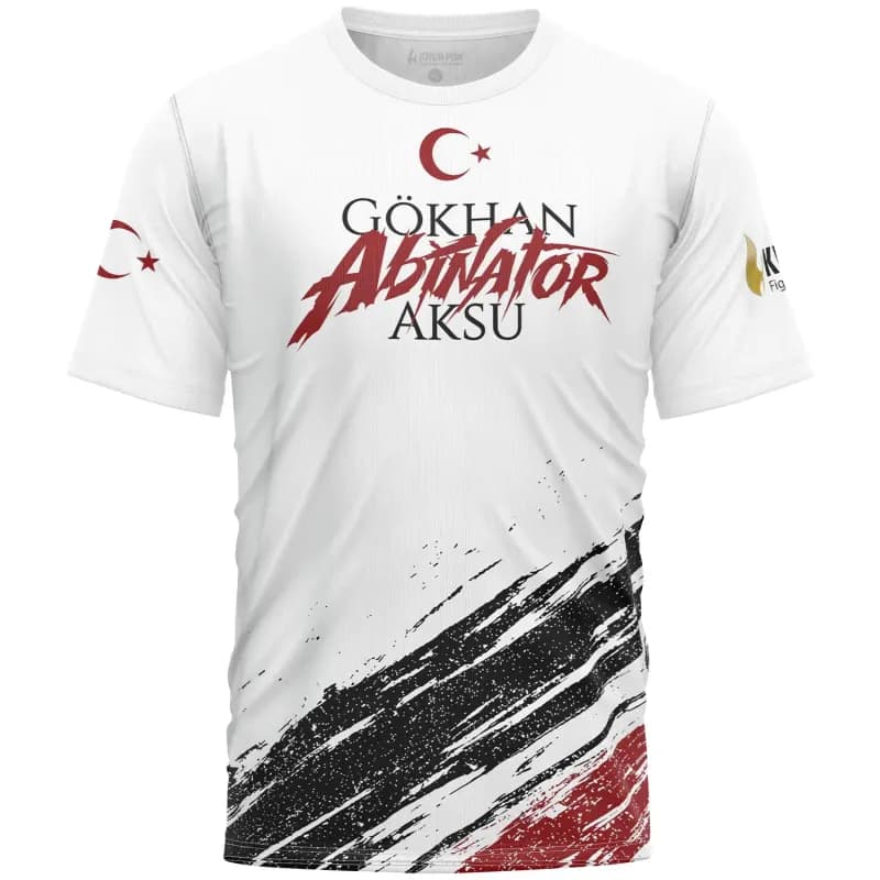 KHUN PON x Gökhan, Team Abinator T-Shirt in Weiß